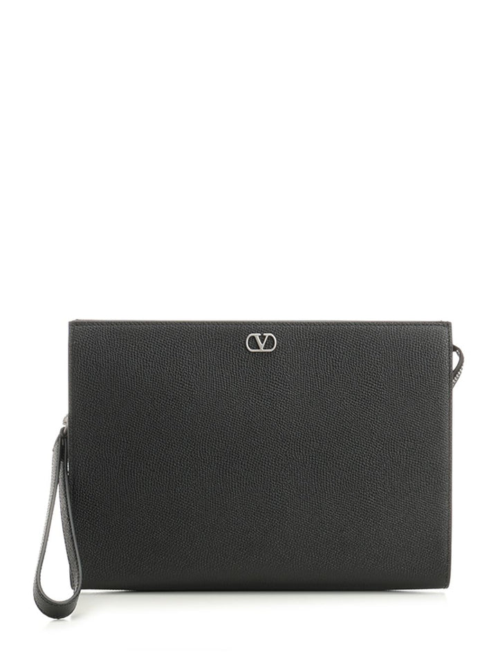 Valentino Garavani Vlogo Signature Small leather goods - Nero | ce7b4ad77dd8f344c276efda1a8a88e7a9f78cd7