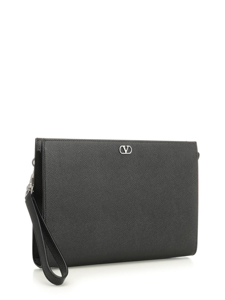 Valentino Garavani Vlogo Signature Small leather goods - Nero | b9dc6b0ed513f5246faf97c63328b488244738d4