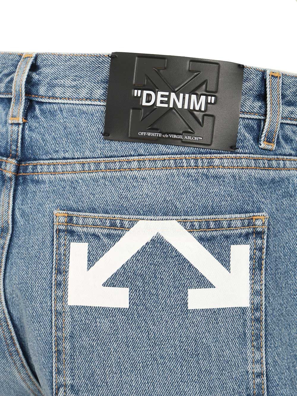 Off-White Half Arrow Denim Shorts Trousers - Light blue | c14dd2f8094cceaee825a326accb9b9b8ed1e5cc