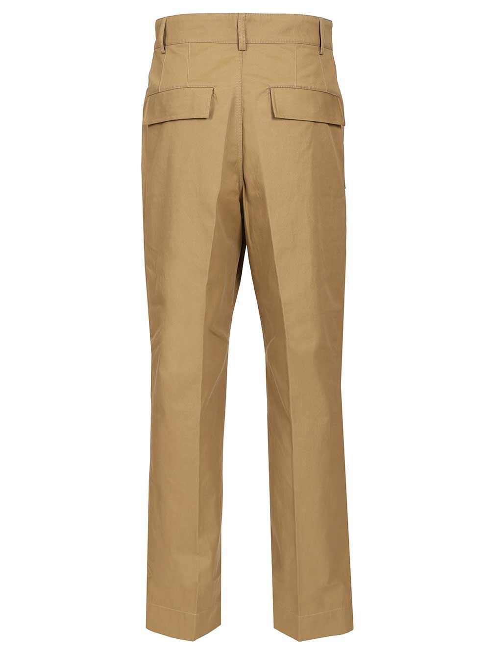 Dries Van Noten Cotton Twill Trousers - Beige | d4c32d11638c5cb99b801f4b6dabfc1fac897e56