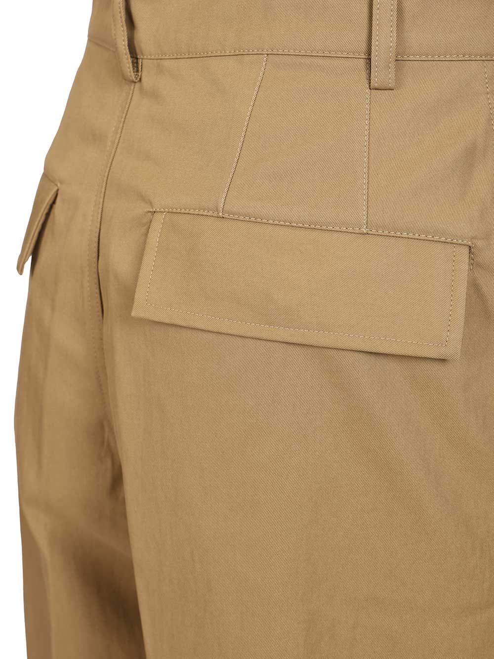 Dries Van Noten Cotton Twill Trousers - Beige | d8c67fea72842e12f3a41b18a879dbcded9c9661