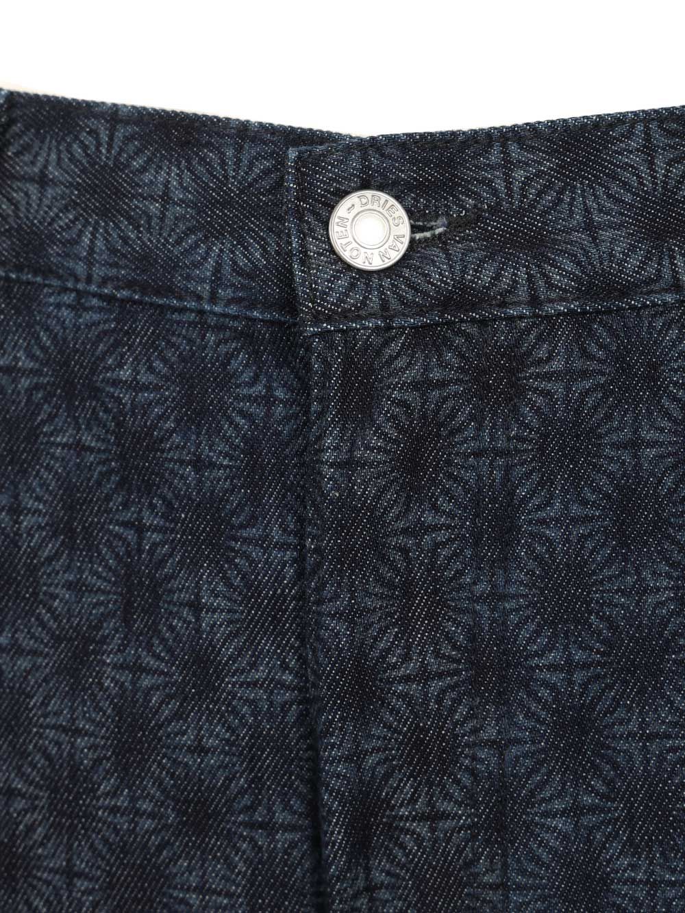 Dries Van Noten Floral Wide-Leg Jeans Trousers - Blu | 3edccfbaa8d0160405091a4838853fb8e6037f6f