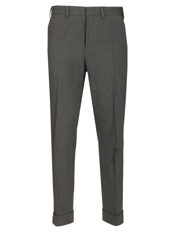 Dries Van Noten Tailored Linen Blend Trousers - Grey | acc34f5699b0cfa86c901ff9e5a764ac6ed8d659