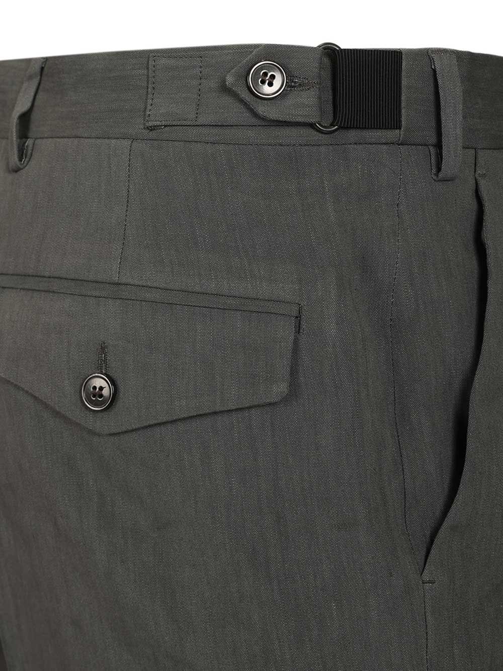 Dries Van Noten Tailored Linen Blend Trousers - Grey | 0eb742de1036f81212c6f56a353cad6167a136d8