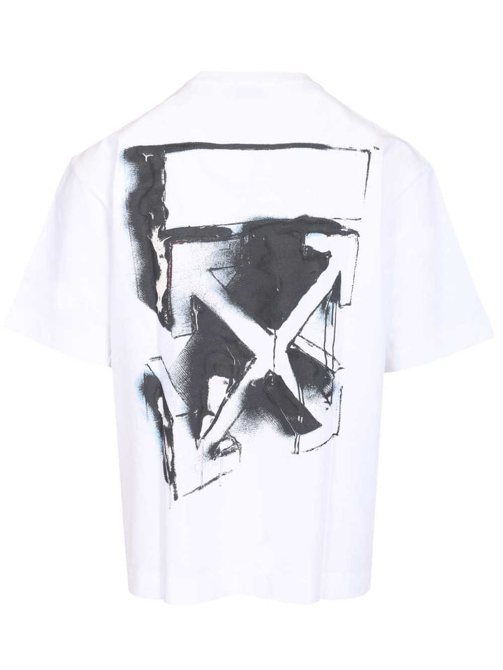 Off-White Arrow 3d Spray T-Shirt - Bianco | c307ec72ff6860c98bba29d792a43064bde5bcde