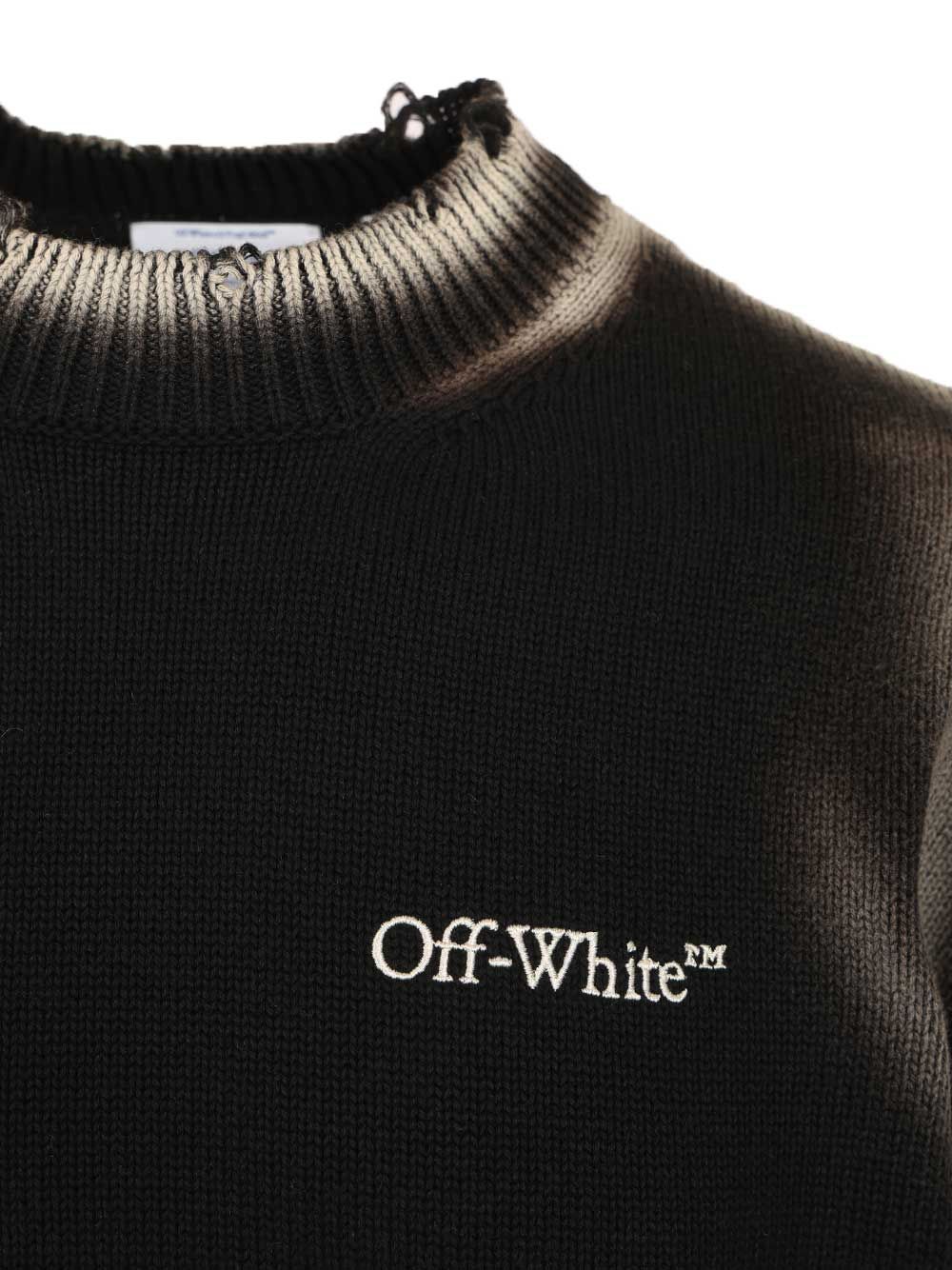 Off-White Diag Arr Corrosion Knitwear - Nero | 6689087dff469dfedf7468fcb8addfdef2013977