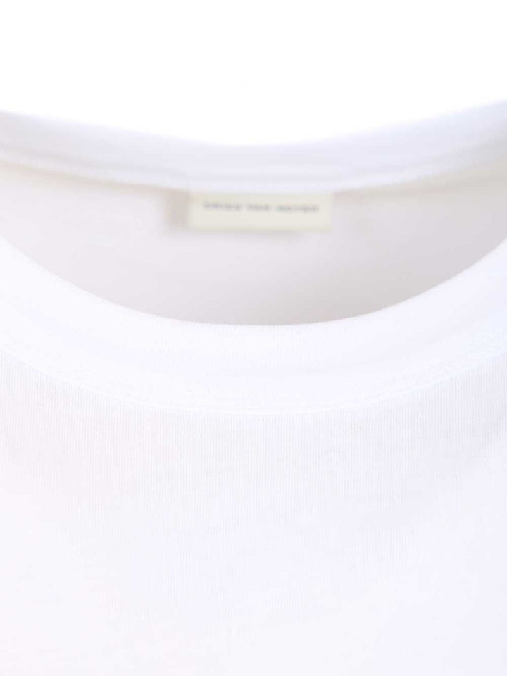 Dries Van Noten Cotton T-Shirt - Bianco | 6f42d3c6a069d49400f226acdf6d58001fa5ce55