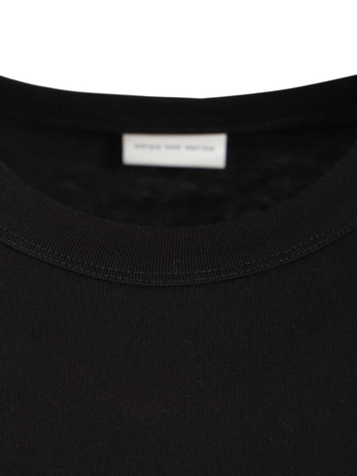 Dries Van Noten Cotton T-Shirt - Nero | d1a7018984884877d7ed7fe40f015e2d7ed4d873