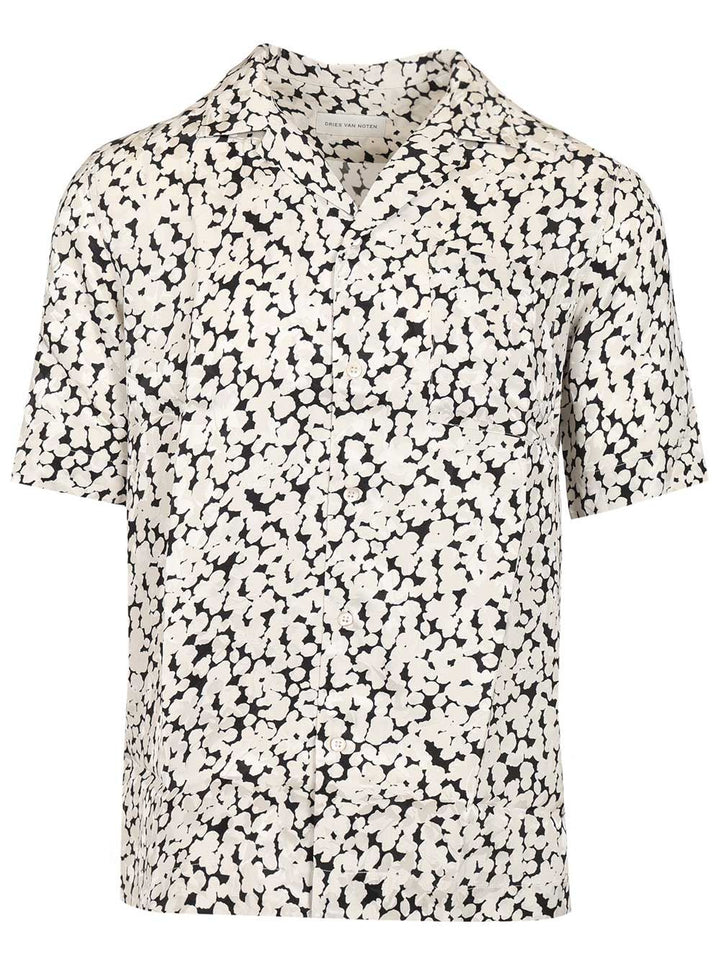 Dries Van Noten Bowling Shirt Shirts - Bianco | 89834471c53e01aefed65b38b9bc2f903ecd6fb1