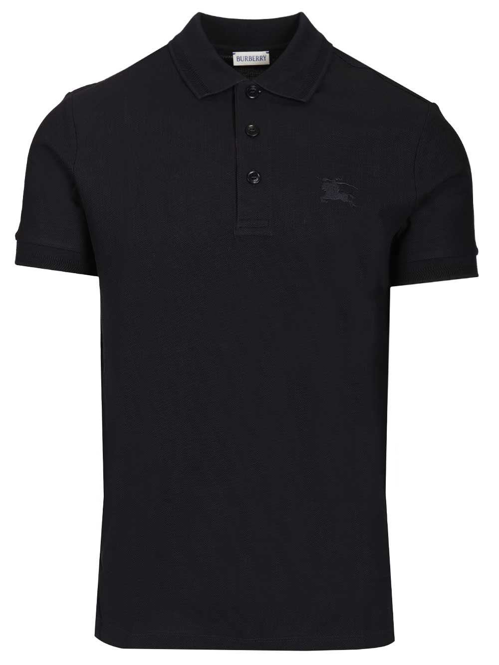 Burberry Slim Fit Cotton Polo Shirt T-Shirt - Blu | 8aea5ae2acdce305020d75f635375396a36df6b8