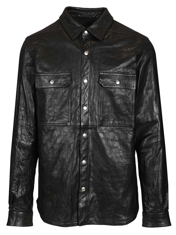 Rick Owens Shirt Jacket Giacche - Nero | 4d4f25fb26c7f61672f2741aab8e6b03844b7bb4