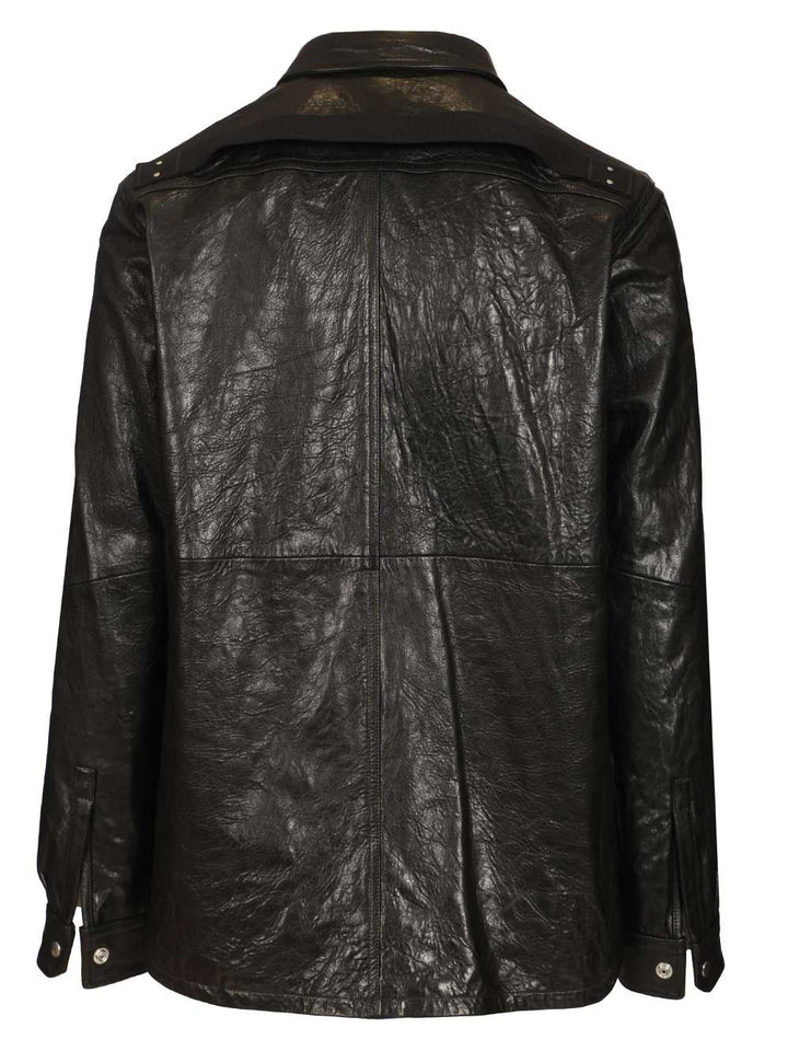 Rick Owens Shirt Jacket Giacche - Nero | 36e14fa221b93a5e37f7ea9556c1c905ddf50aa1