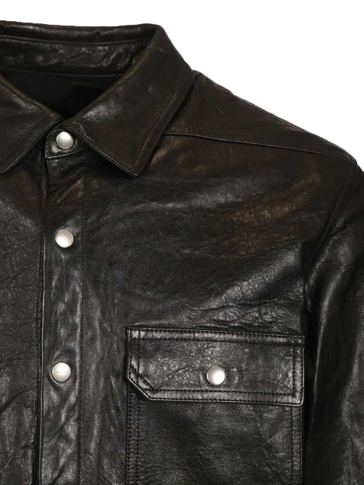 Rick Owens Shirt Jacket Giacche - Nero | 405a14e850c9285eddadf873afef4c62501b97eb