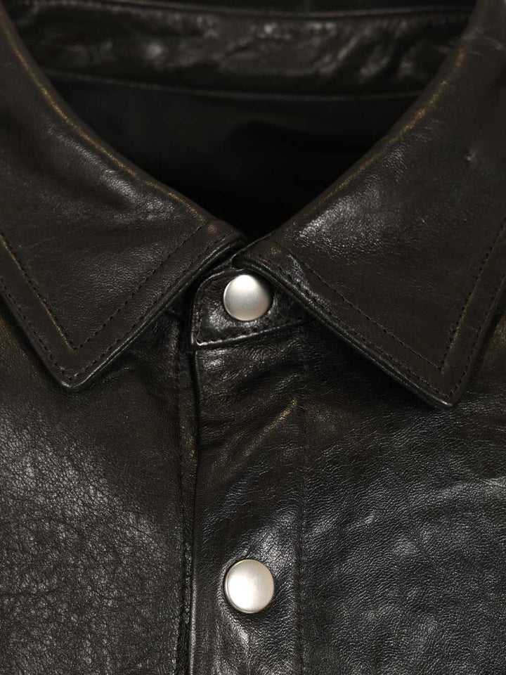 Rick Owens Shirt Jacket Giacche - Nero | 0c3cd6228baeb8a1cd6e223923930b1977e5b459