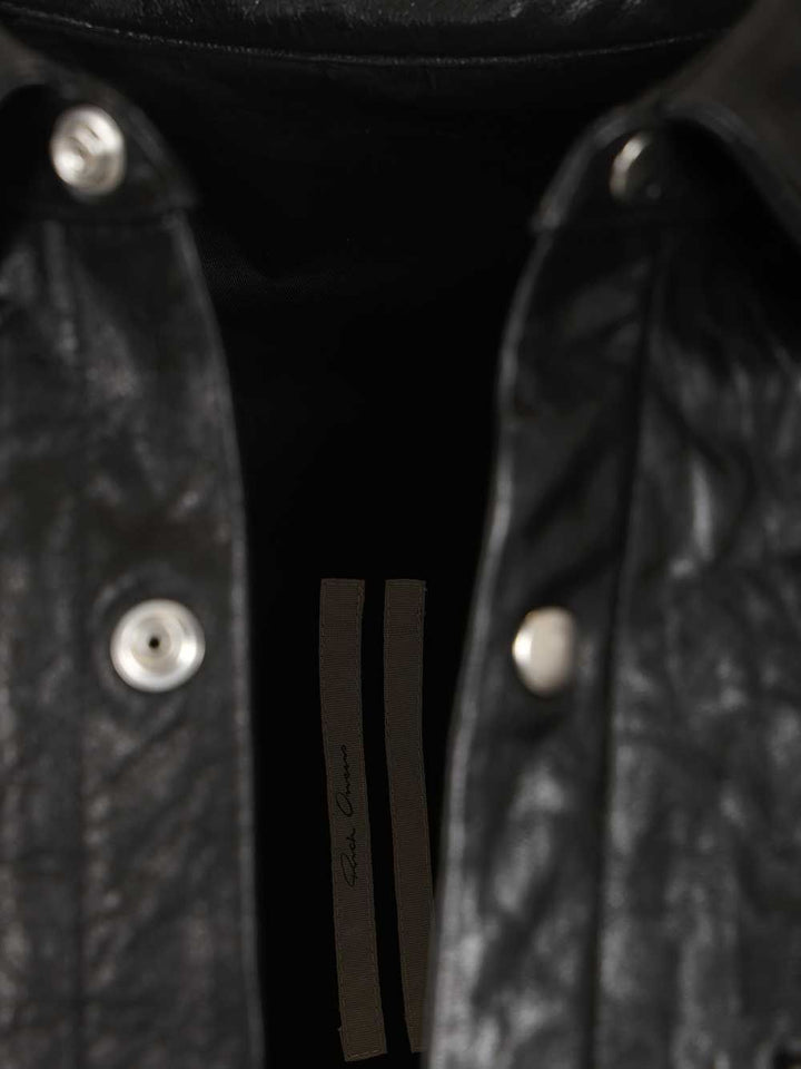 Rick Owens Shirt Jacket Giacche - Nero | 11e33673166d88c6cbc9fe9c68b7e1adc3a08cd5