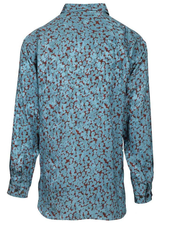 Dries Van Noten Shiny Satin Shirt Shirts - Multicolor | 94349b95d6ead06593a5ca434ca6fbd2aed55563