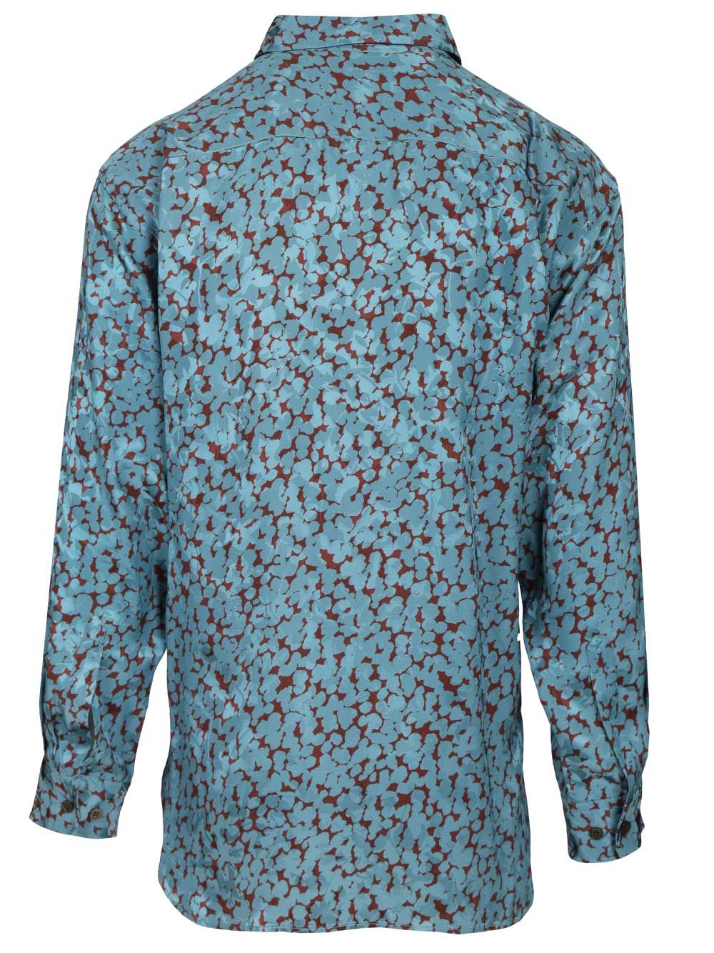 Dries Van Noten Shiny Satin Shirt Shirts - Multicolor | 94349b95d6ead06593a5ca434ca6fbd2aed55563