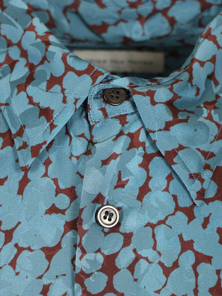 Dries Van Noten Shiny Satin Shirt Shirts - Multicolor | 6b9de2de0bd16119007954914d80aaa0902684e5