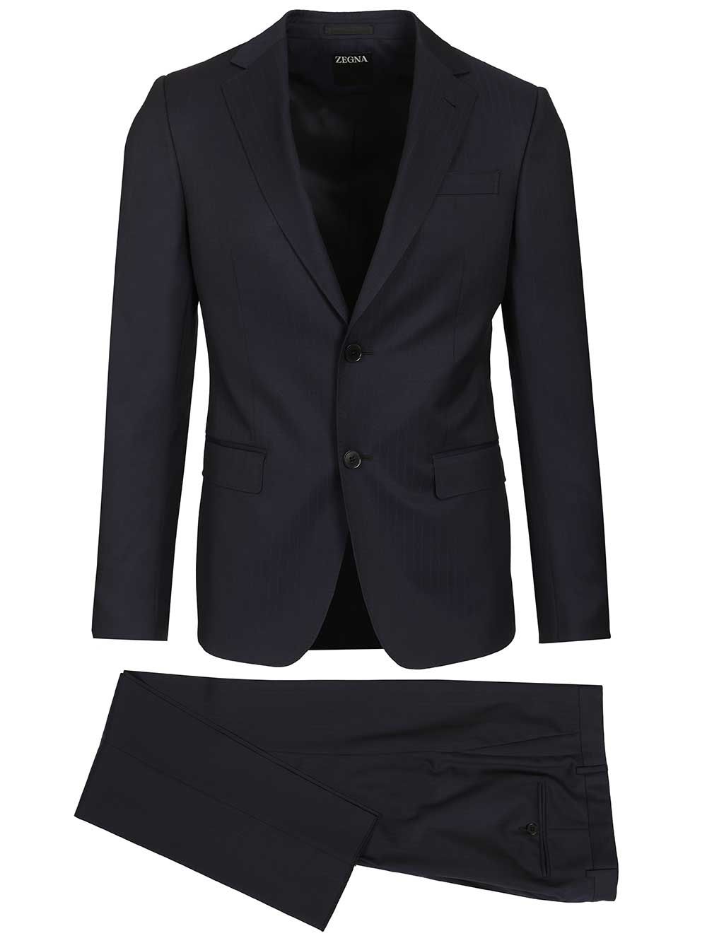 Ermenegildo Zegna Blue Pinstriped Suit Abiti - Blu | b6ef4b03de1ac206aef7ff8d8ba06d3e1c4888a7