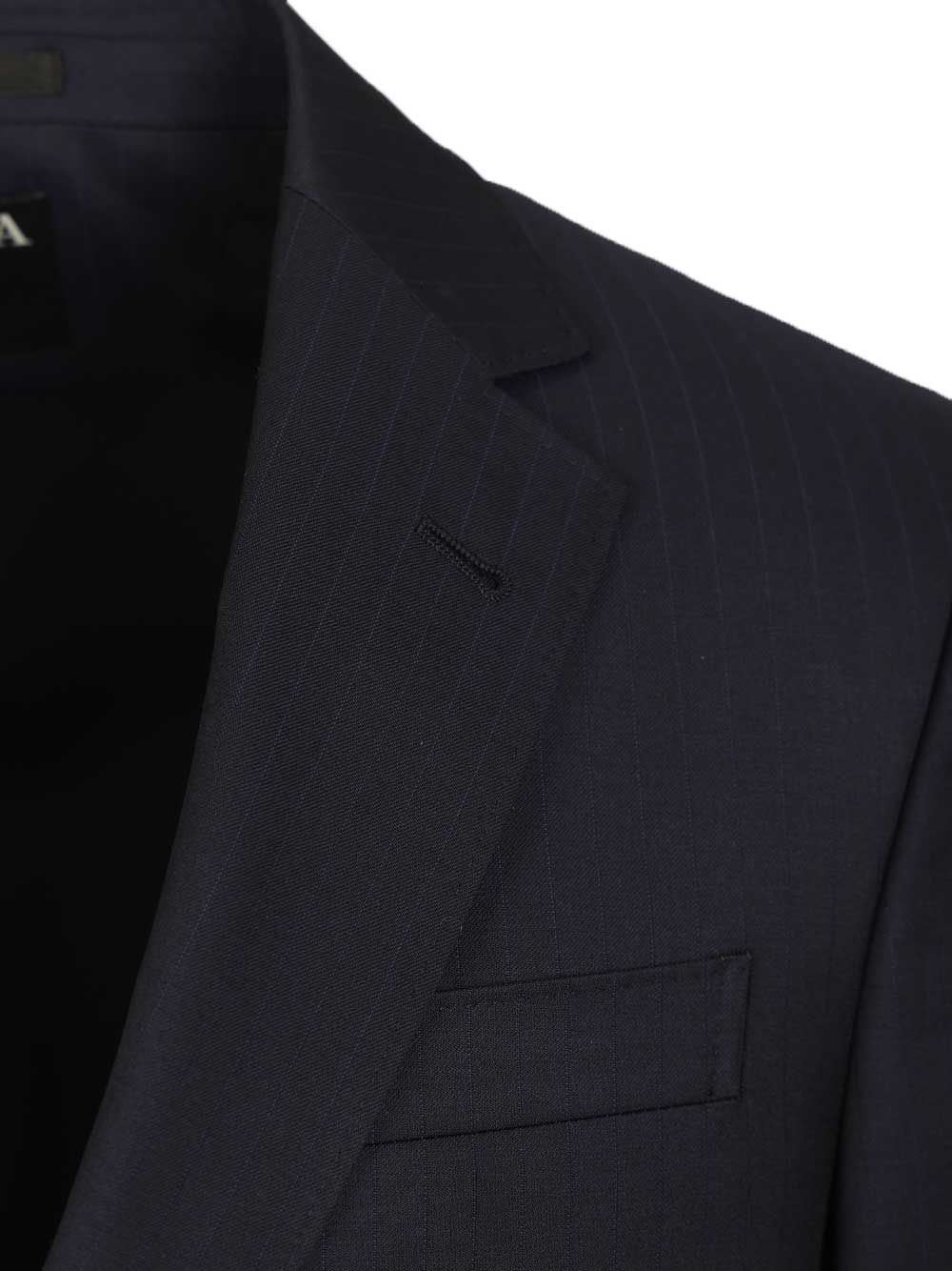 Ermenegildo Zegna Blue Pinstriped Suit Abiti - Blu | 81f888e55d46f7b97b07b290c294d0d289192c27