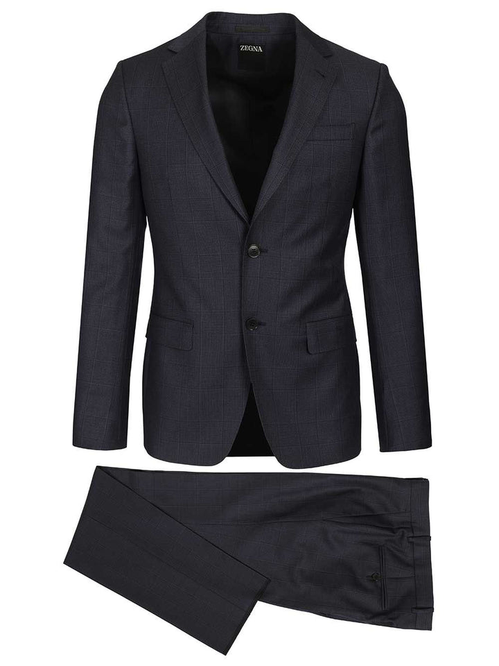 Ermenegildo Zegna Prince Of Wales Tailored Suit Abiti - Blu | 788c5285c3cf690f58f3dd6b2424798d9ffca418
