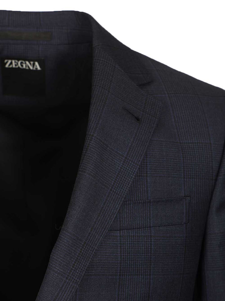 Ermenegildo Zegna Prince Of Wales Tailored Suit Abiti - Blu | 70201823f5c4c4941f58435c72deaa8e47e25ba3