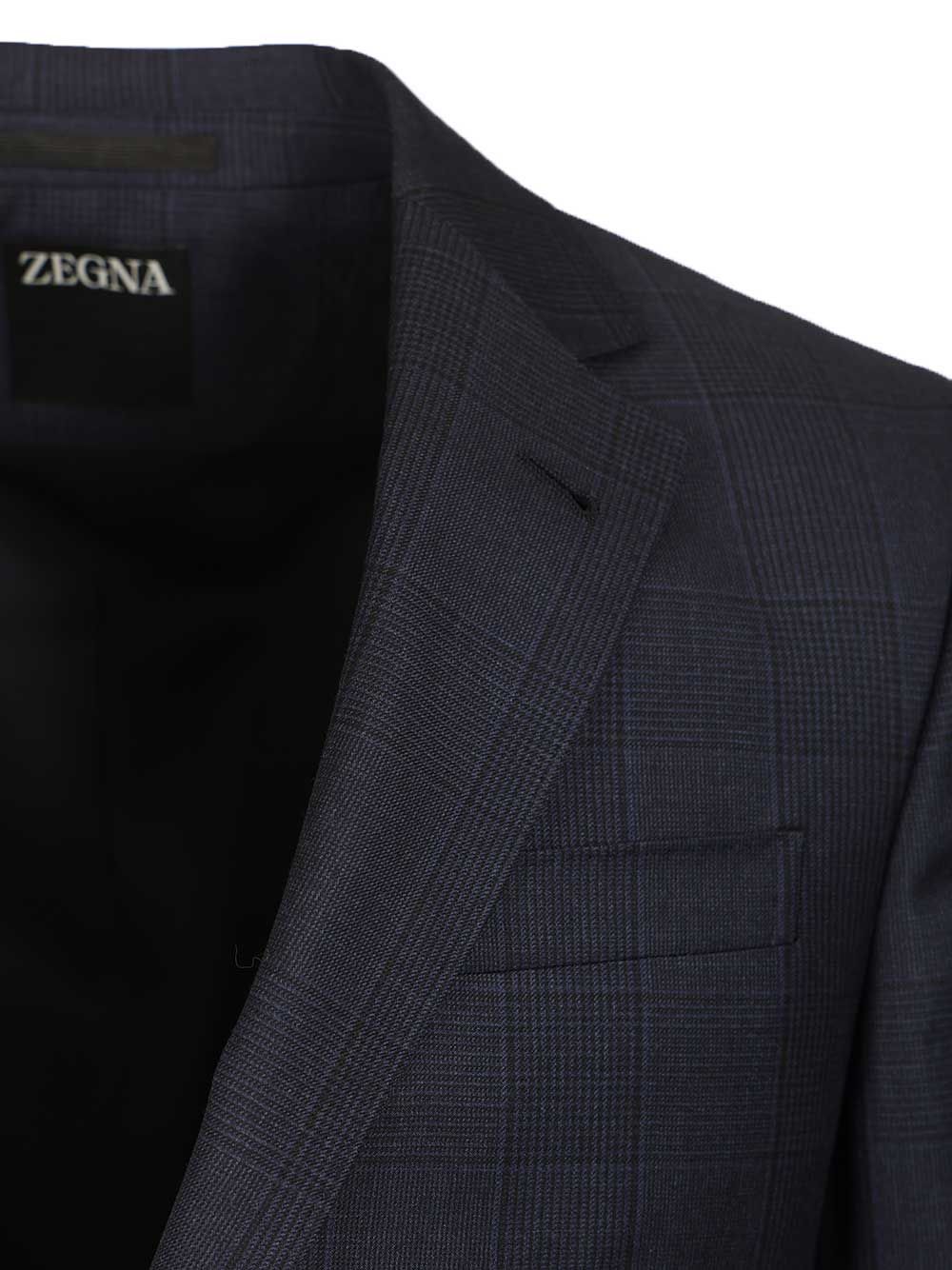 Ermenegildo Zegna Prince Of Wales Tailored Suit Abiti - Blu | 70201823f5c4c4941f58435c72deaa8e47e25ba3