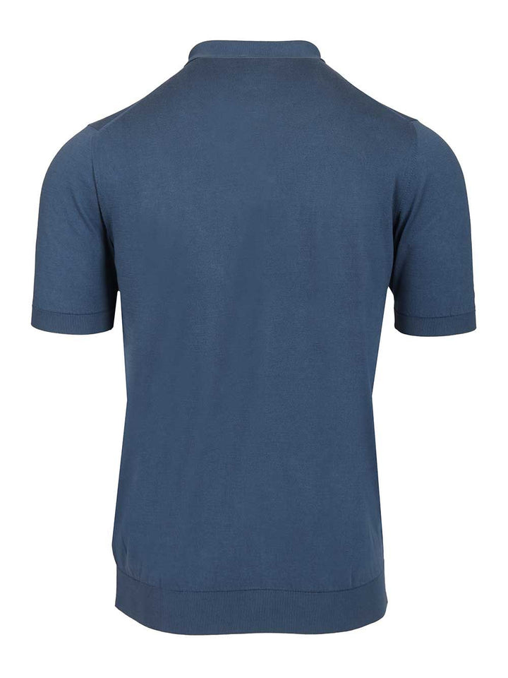 Fedeli Crew Neck T-Shirt Knitwear - Blu | 2c2bbb422160159701be2134fd371f396f6ef83c