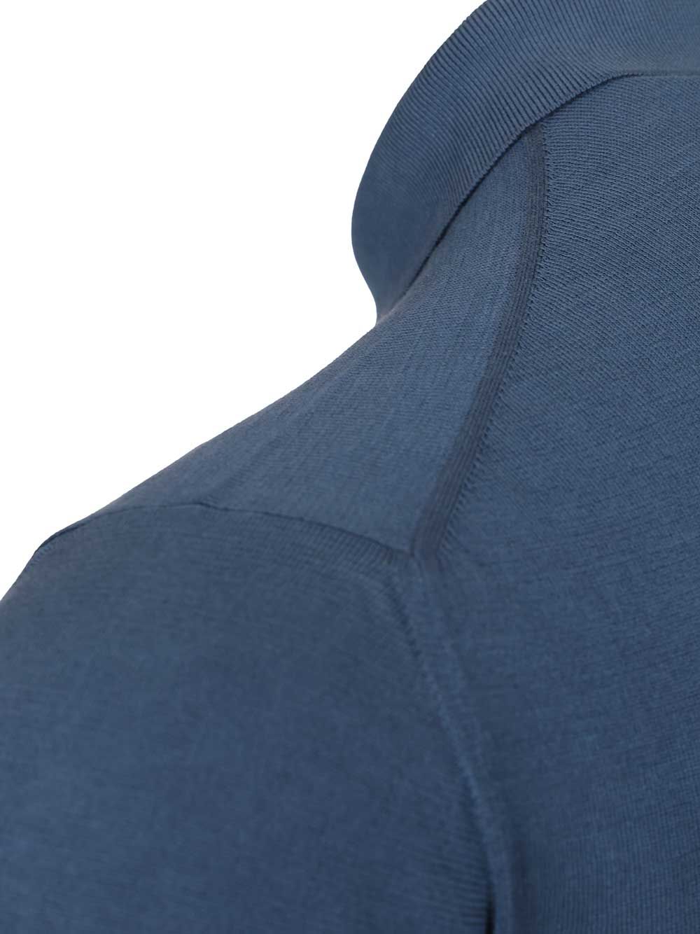 Fedeli Crew Neck T-Shirt Knitwear - Blu | b40bae9fcbf7e208aad5440d2de00bf26c8387ee
