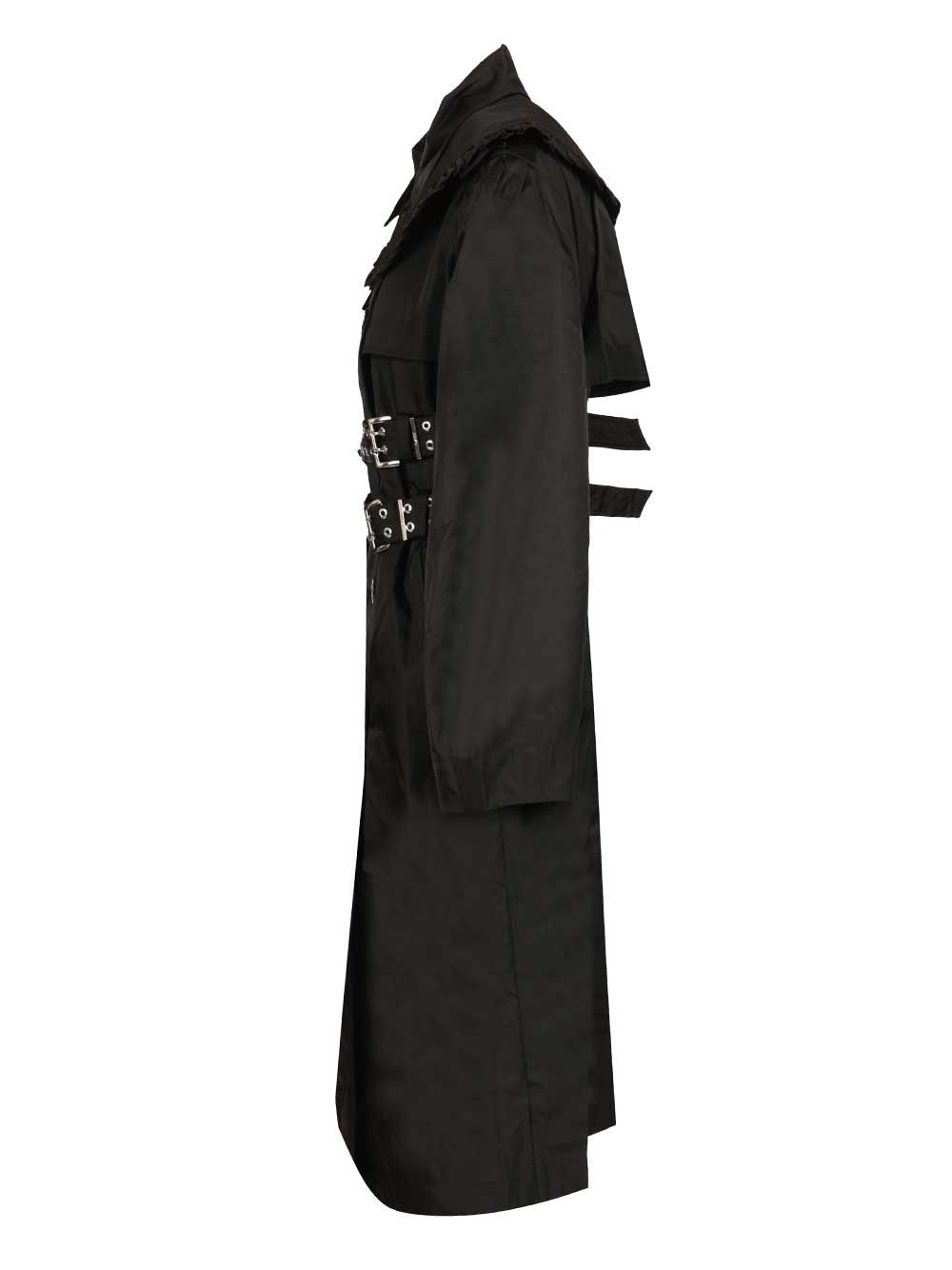 Ganni Duchesse Nylon Trenchcoat Coats - Nero | b9752d17a415d02f10b03b69bf84d1063bd5b3ee