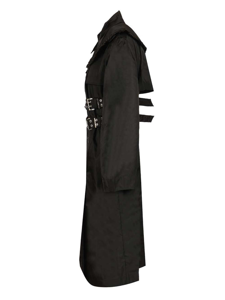 Ganni Duchesse Nylon Trenchcoat Coats - Nero | b9752d17a415d02f10b03b69bf84d1063bd5b3ee