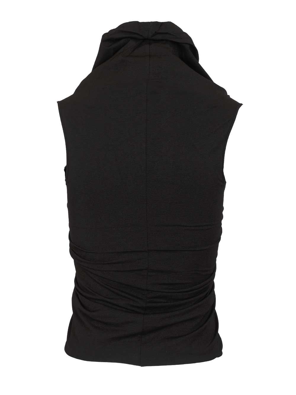 Rick Owens Prong Top - Nero | ea79c2916f288459f3ed79da05a7402e62619faa