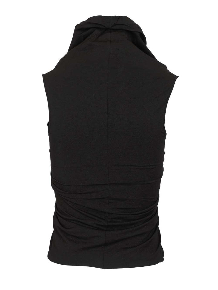 Rick Owens Prong Top - Nero | ea79c2916f288459f3ed79da05a7402e62619faa
