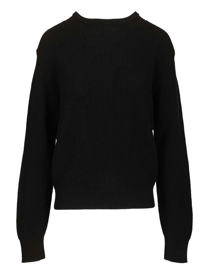 Rick Owens Concordians Al Pull Jersey Knitwear - Nero | bd5185bd76411e3b96d85fc1388df018690d4571