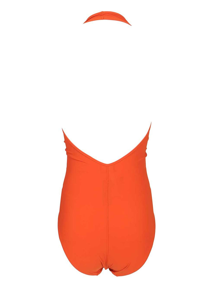 Rick Owens Halter Prong One-Piece Swimsuit Swimwear - Arancione | 783a68f5a50a175a68a3c4476b996960d9afcafd