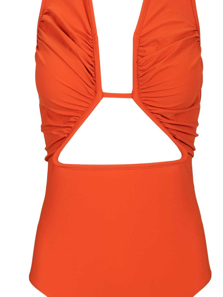 Rick Owens Halter Prong One-Piece Swimsuit Swimwear - Arancione | ea9f0c68597d524518abfb0eebfa970c269e993e