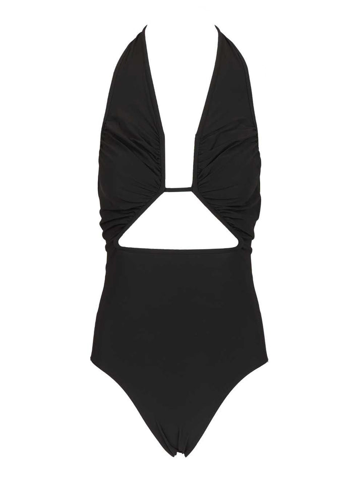 Rick Owens Halter Prong One-Piece Swimsuit Swimwear - Nero | 7d179819bd9b2197f1e9dd664adc1d8dfa6ec99a