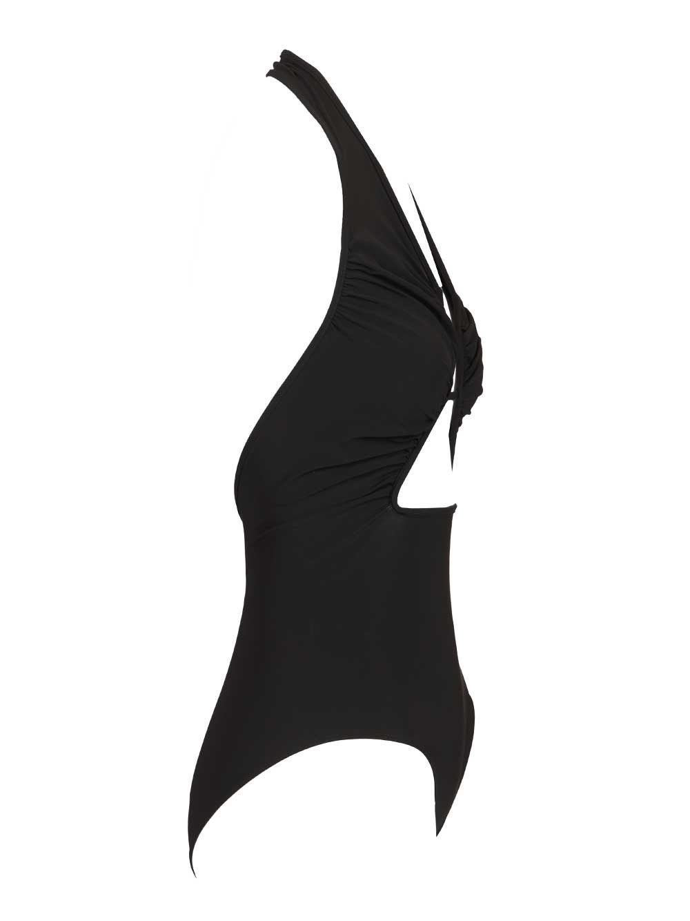 Rick Owens Halter Prong One-Piece Swimsuit Swimwear - Nero | ab4f6c93658d068d89c62aaac6057d967bad3bb7