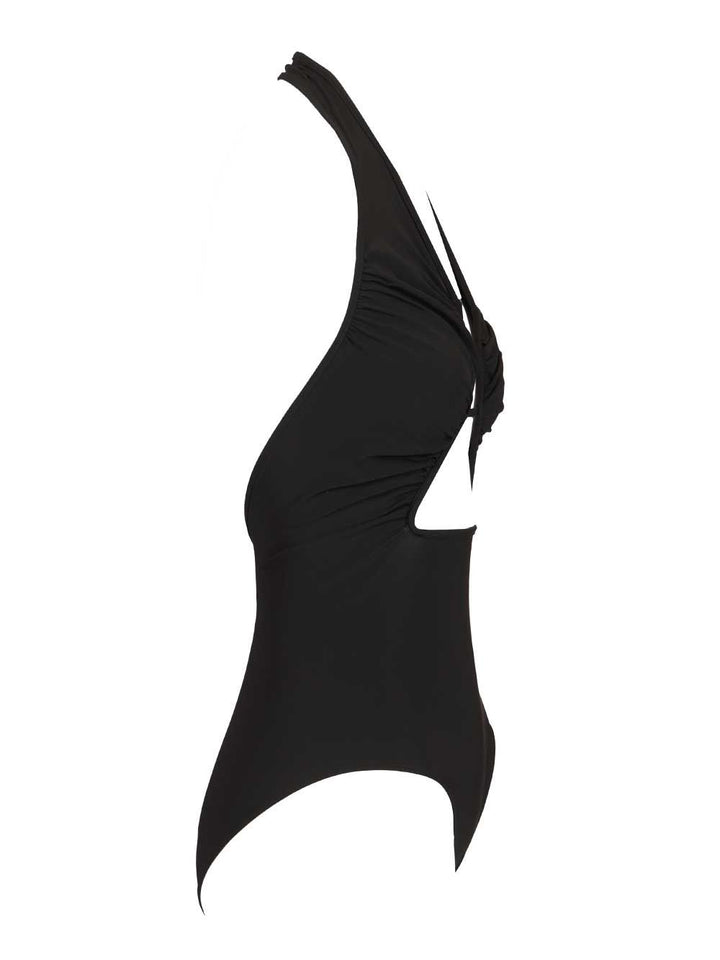 Rick Owens Halter Prong One-Piece Swimsuit Swimwear - Nero | ab4f6c93658d068d89c62aaac6057d967bad3bb7
