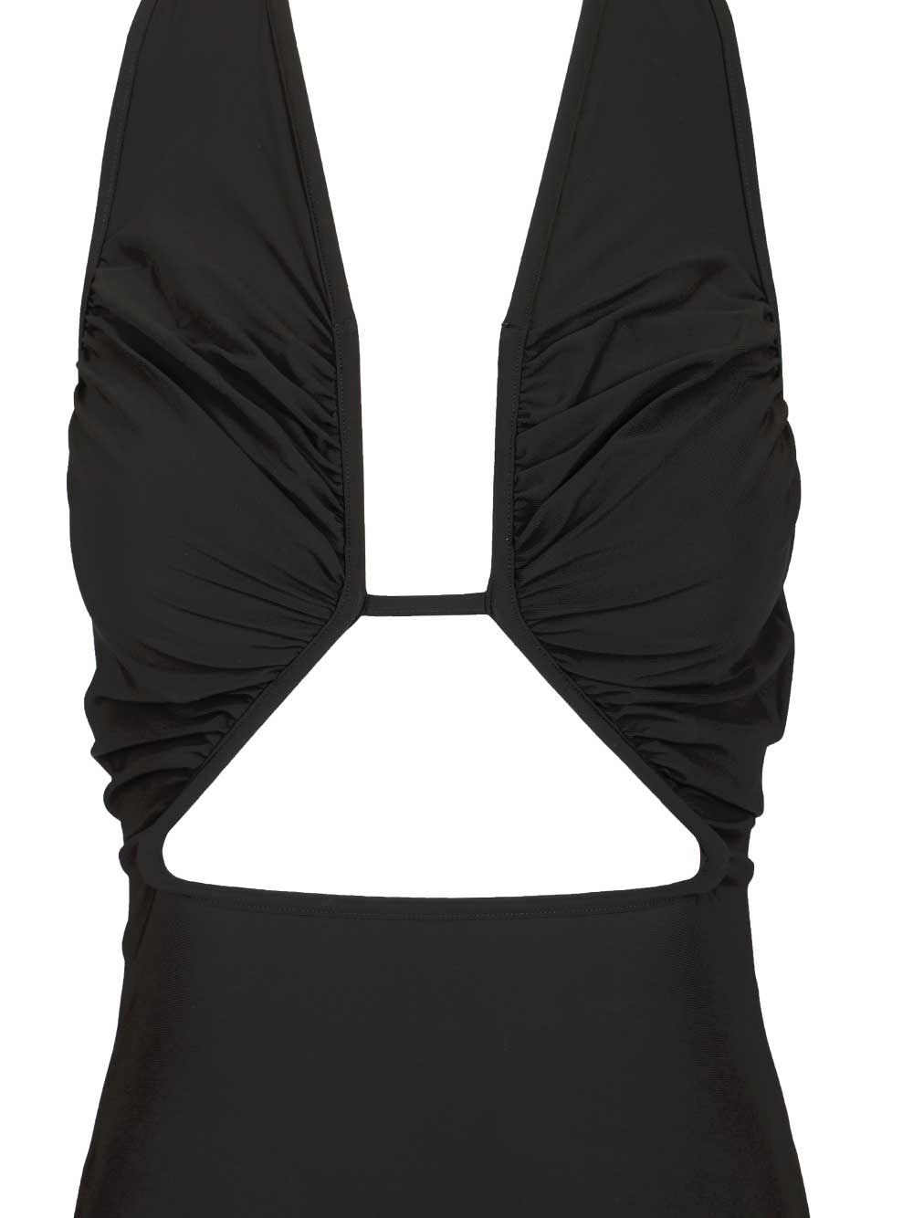 Rick Owens Halter Prong One-Piece Swimsuit Swimwear - Nero | cc4c894d47d341ef63301b5da955ee646280989b