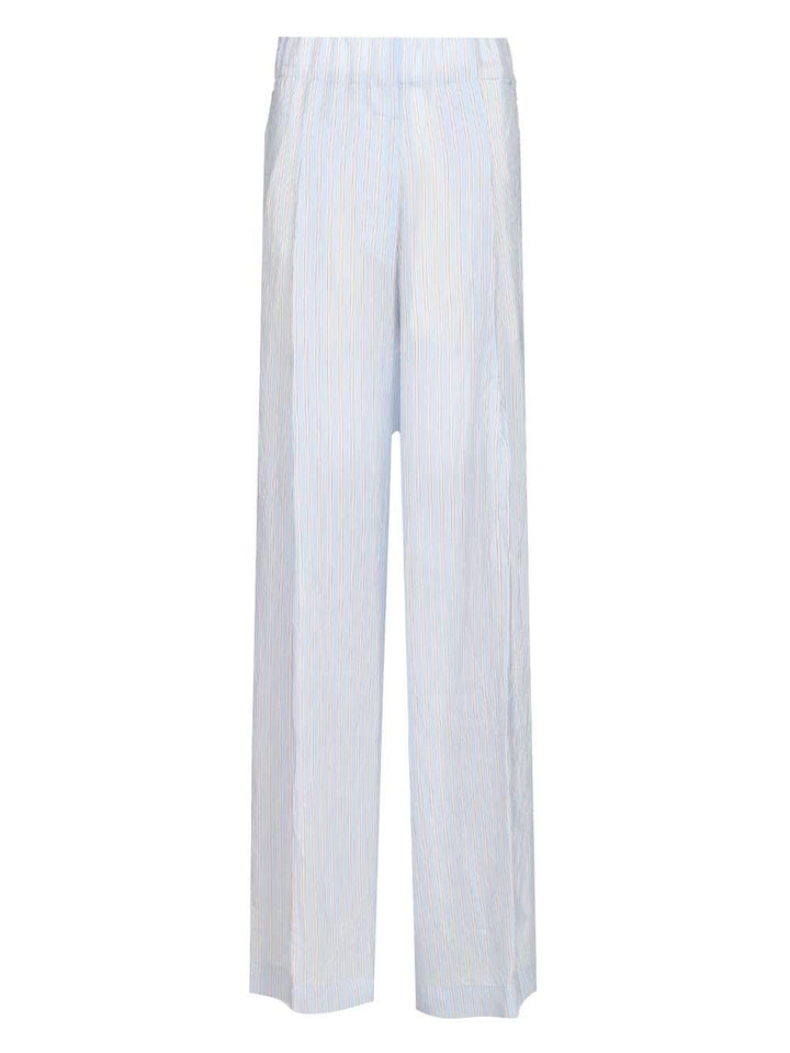 Dries Van Noten Striped Wide-Leg Trousers - Light blue | ccf41069dae7ce601348953a4d743cc1a284f546