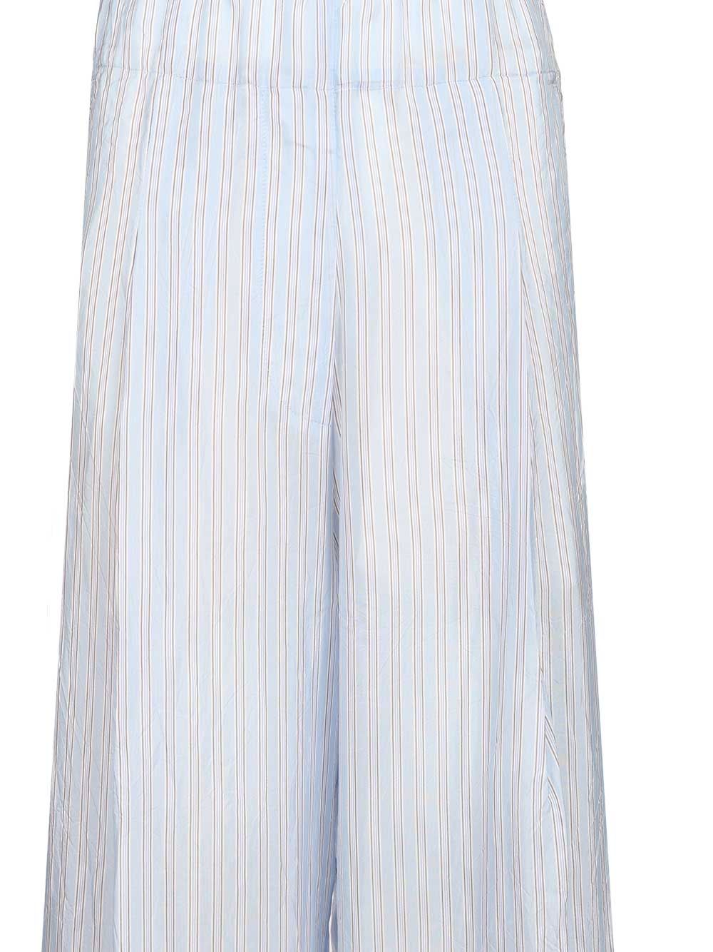Dries Van Noten Striped Wide-Leg Trousers - Light blue | 4576fa47b179ac51a9b0deb5095198000c8db1de