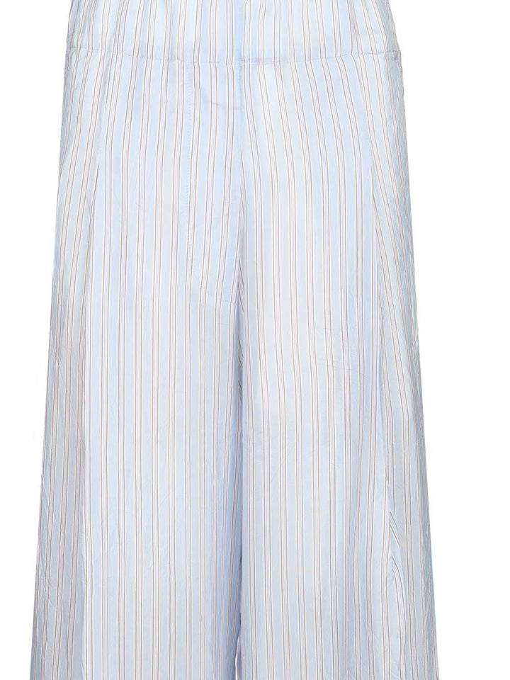 Dries Van Noten Striped Wide-Leg Trousers - Light blue | 4576fa47b179ac51a9b0deb5095198000c8db1de