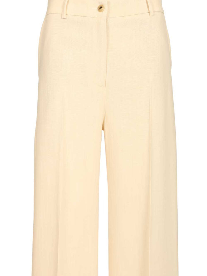 Etro Palazzo Trousers - Bianco | 4b738158cd21a870f67df8b0dfe20dc35559396c