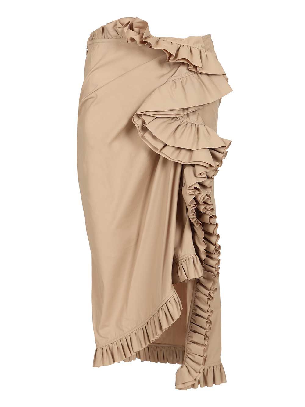 Dries Van Noten Sina Midi Skirt Gonne - Beige | 14f1618a16ee6a760bfba07725a4d5303537d252