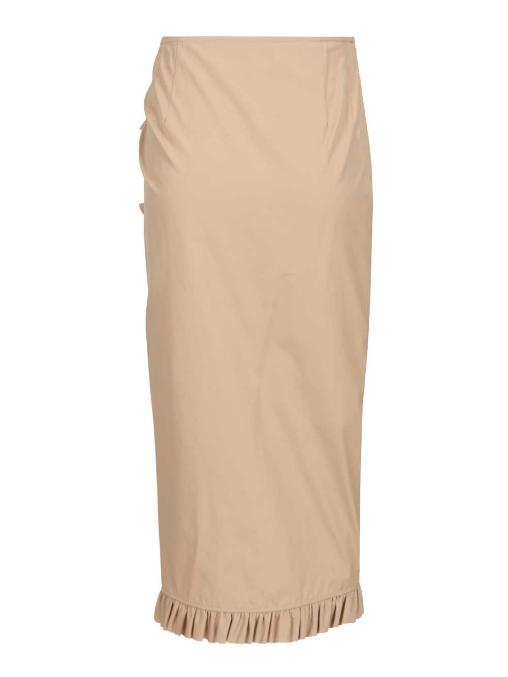 Dries Van Noten Sina Midi Skirt Gonne - Beige | ffab7ec02f4184af5720e18058969a476ddd64f3
