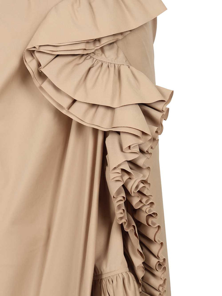 Dries Van Noten Sina Midi Skirt Gonne - Beige | cdd5c42e61fb79018c807b658beb0a30f89fde74