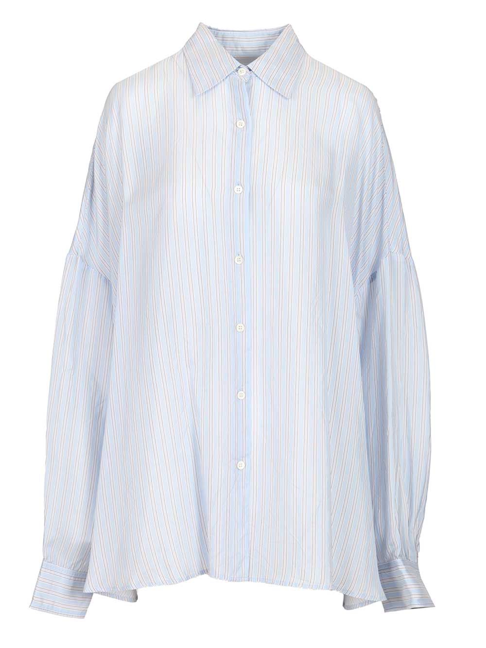 Dries Van Noten Casia Shirt Shirts - Blu | 1959b9f83eae693f57d2ac9ab2aa5db3377fae1a