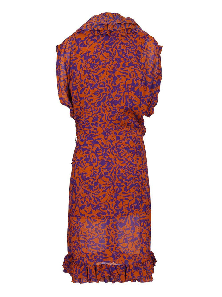 Dries Van Noten Printed Dress With Ruffles Abiti - Multicolor | b83fb7379a84f8d00c522f83789c3845f100773c