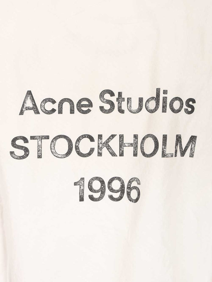 Acne Studios Zip-Up Jacket With Logo Giacche - Bianco | f39248c82a50f793c64722e5ead1bc97c4797353